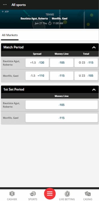 How to bet on Tennis