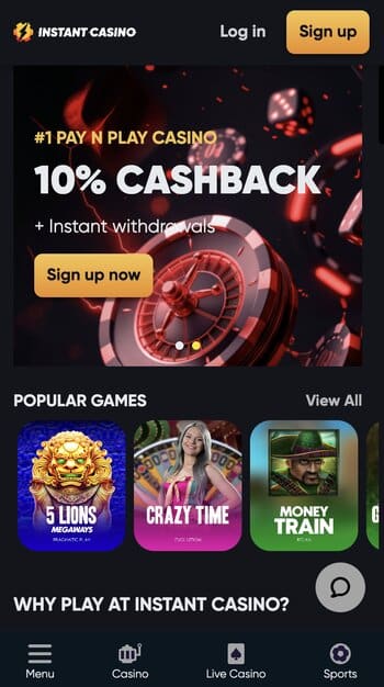 instant casino