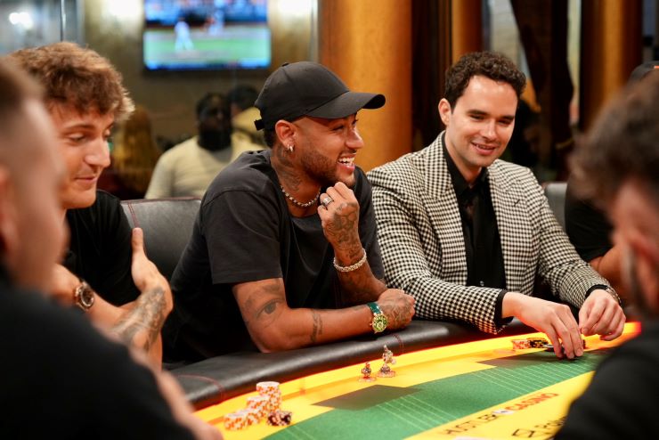 neymar playing poker