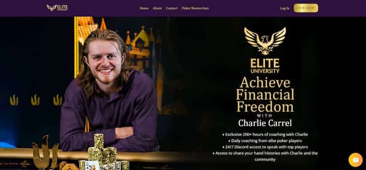 Best Coaching Poker Sites Elite University homepage