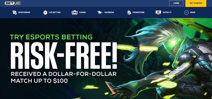 BetUS Esports Betting Bonus