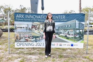 Cathie Wood, ARK Invest CEO, at the groundbreaking of the ARK Innovation Center in St. Petersburg. Source: Tampa Bay Business Journal