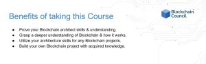 Certified Blockchain Architect certification by the Blockchain Council. 