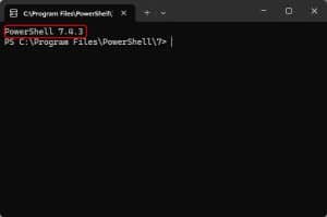 Default PowerShell version