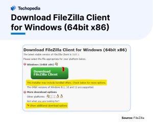Download FileZilla Client for Windows (64bit x86)