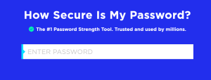 How Secure Is My Password checker