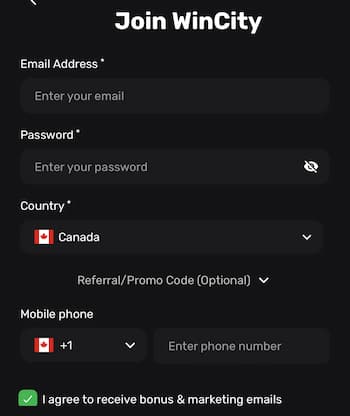 Fill Out the Account Info