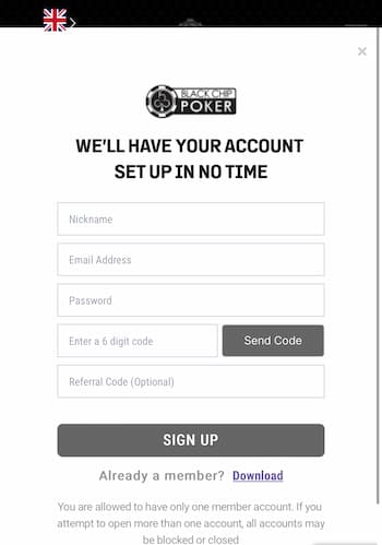 Complete the Sign-Up Form