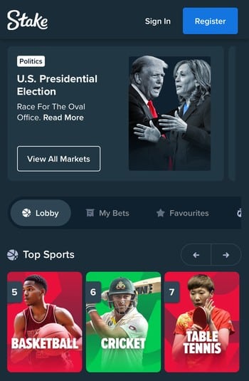 Stake New India Betting Site