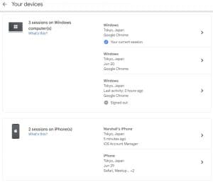 Your account on multiple devices