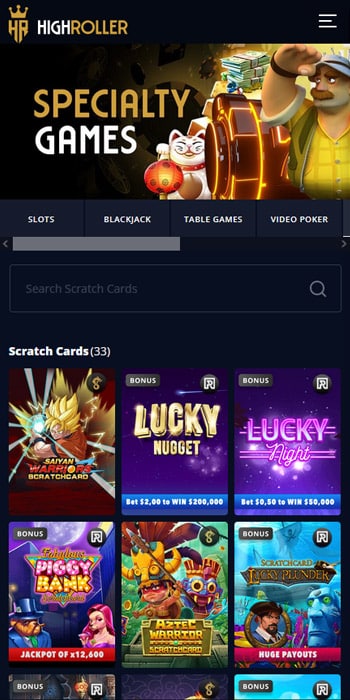 High Roller Casino Specialty Games