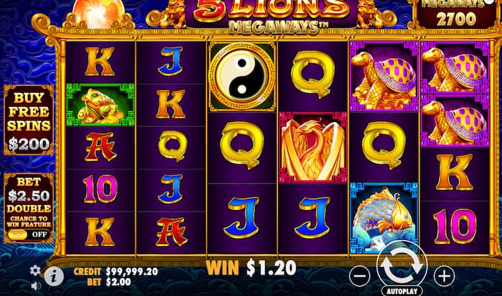 5 Lions Megaways slot with bonus buy feature in Canada - Techopedia