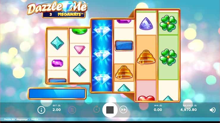 Dazzle Me Megaways slot Dazzling Wild Reels feature - Techopedia