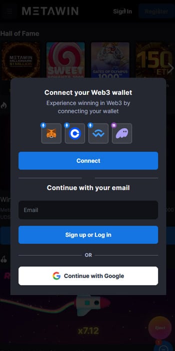 Register / Connect Wallet