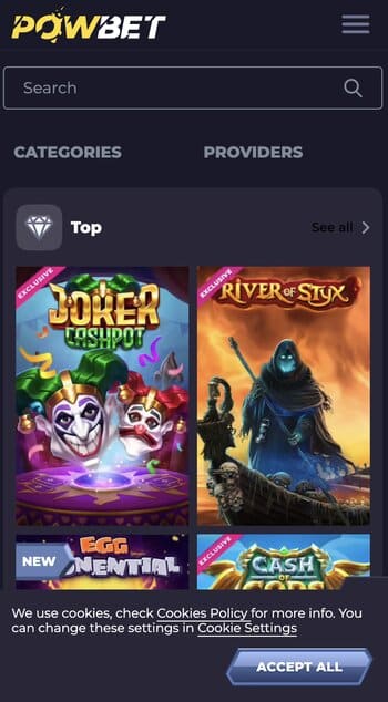 Head to the Casino Website
