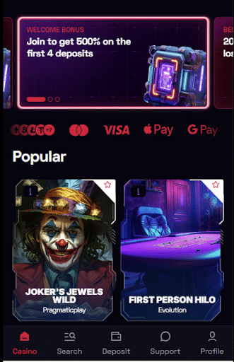 Visit the Ybets Casino Website