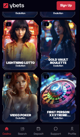 ybets live casino