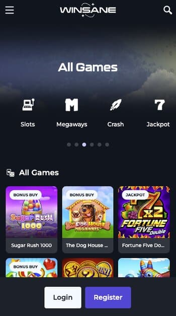 winsane gambling site