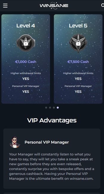Winsane VIP Program