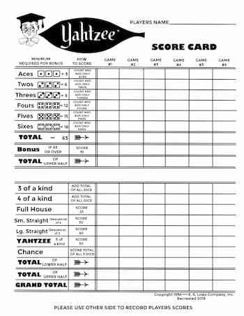 how to play Yahtzee