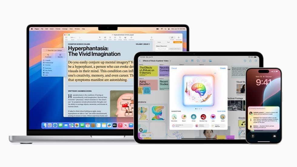 Apple Intelligence. Source Apple