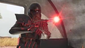 Death Trooper shooting their blaster rifle in Star Wars Outlaws gameplay