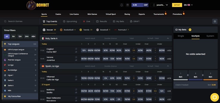 DonBet Sportsbook review