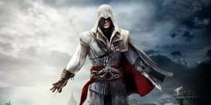 Fan favorite Ezio Auditore in his fathers robes as seen in Assassin's Creed 2