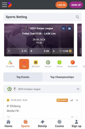 TonyBet betting app for Ireland