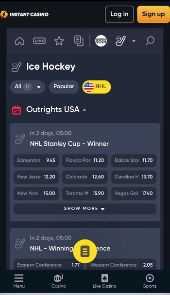Instant Sports betting sites without verification