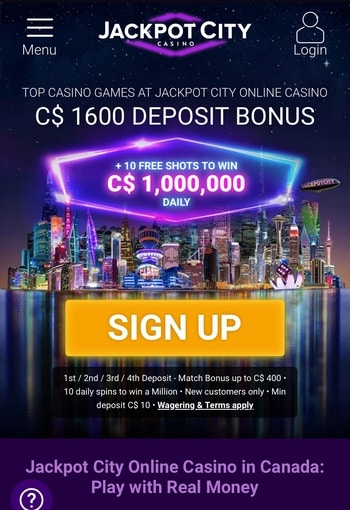 Jackpot City Casino Canada