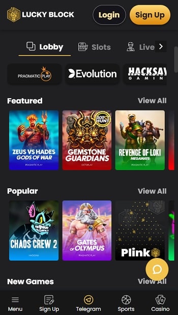 Lucky Block High Roller Casino