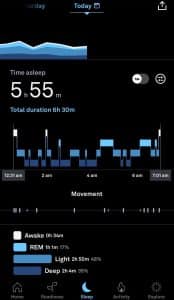Oura Ring Sleep Tracking
