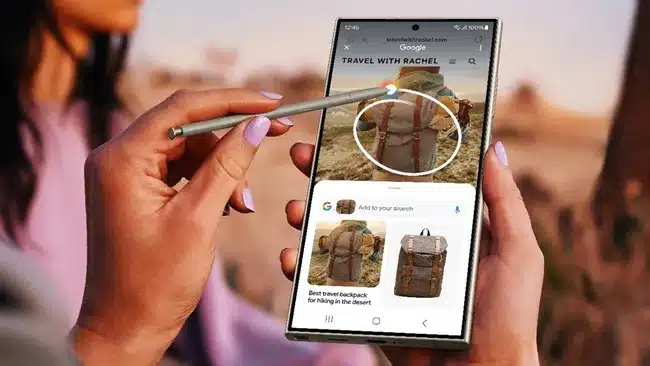 Samsung's Circle to Search feature.
