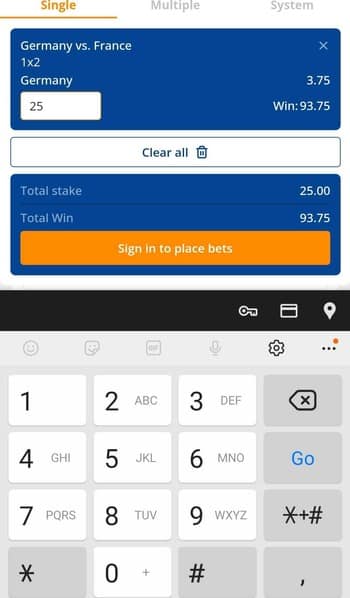 Choose Your Bet Amount