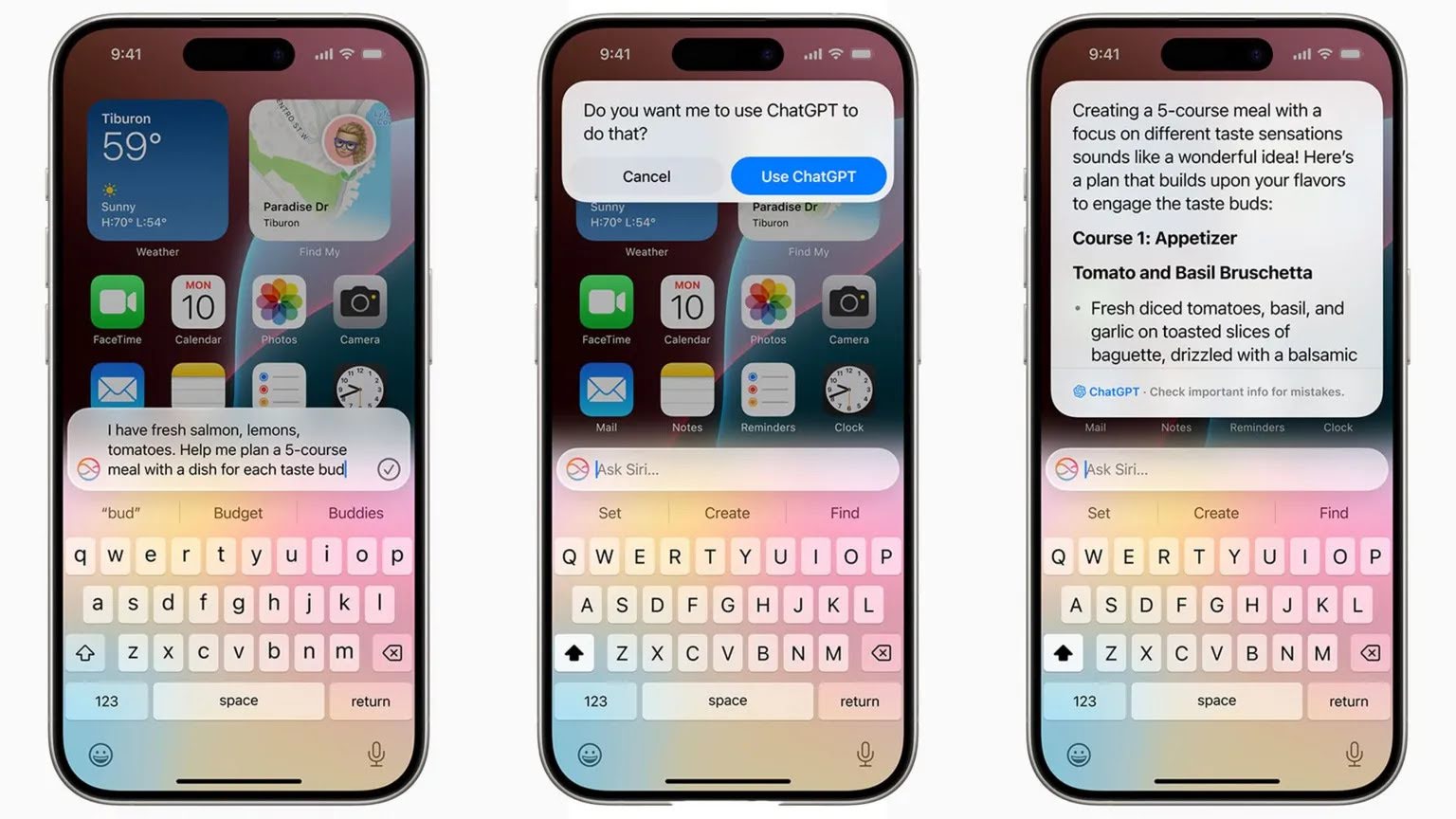 Siri with ChatGPT.