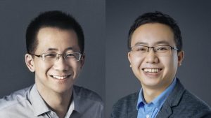TikTok Co-Founders Zhang Yiming and Liang Rubo.