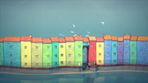 Townscaper is a cozy and casual city builder