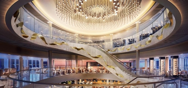 Cruise Ship Casinos - Grand Atrium design render onboard the Arvia