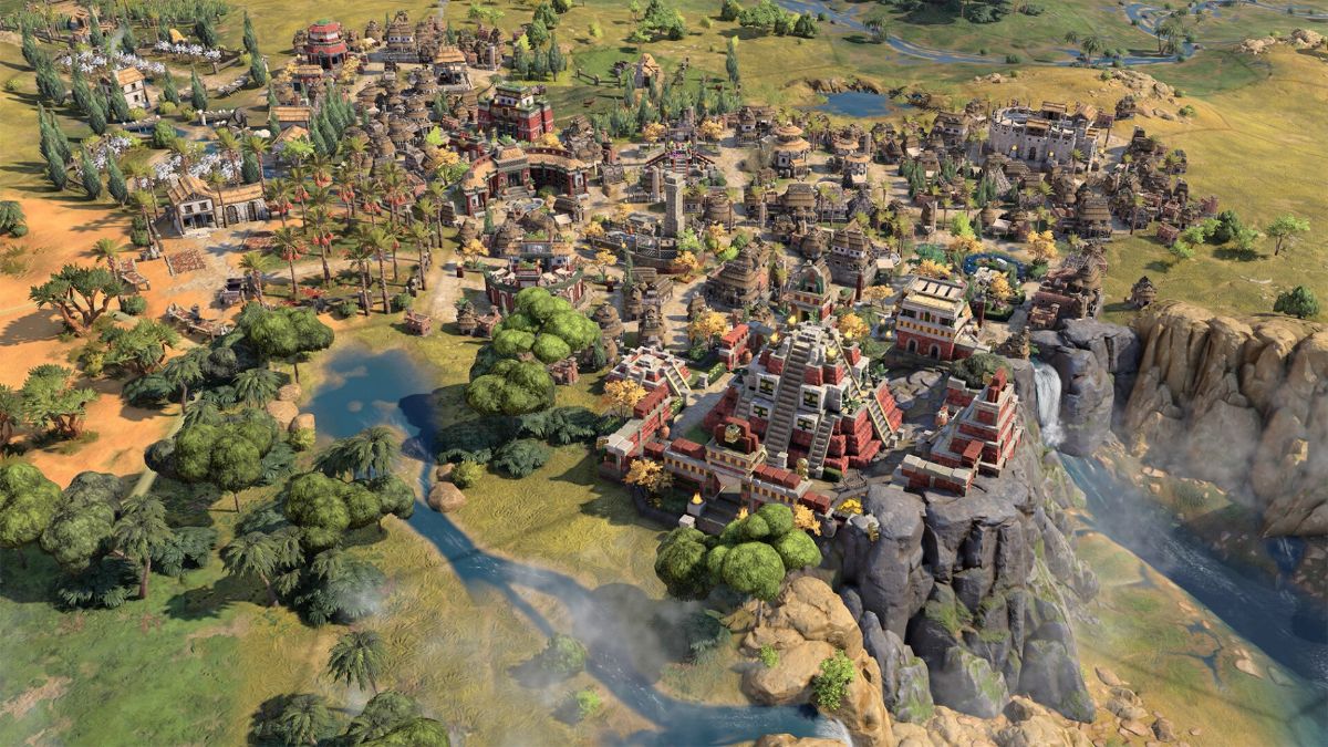 The density of towns and rivers in Civilization 7 is immense