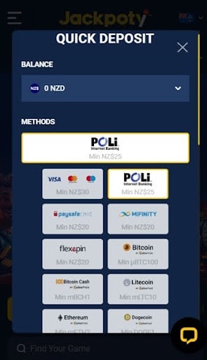 Jackpoty deposits with poli pay