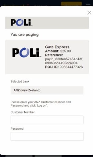 bank log in at poli pay casino jackpoty