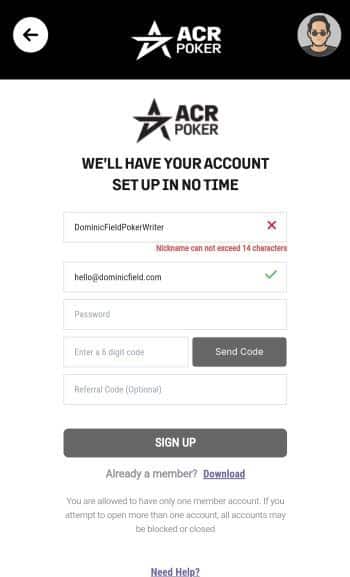 Complete the Registration Form