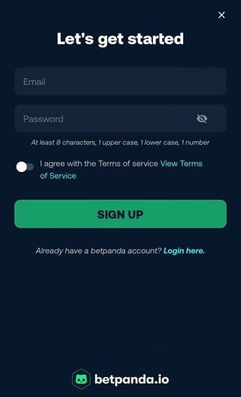 Sign Up for an Account
