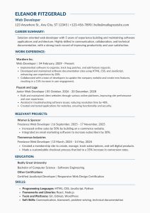 Example of a Strong Tech Resume