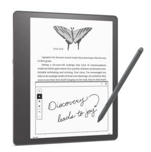The Kindle Scribe stylus is a joy to write with — there is no keyboard accessory, but you might not miss it