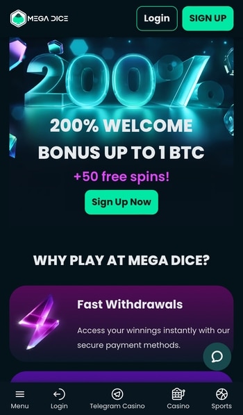 Mega Dice Free Spins