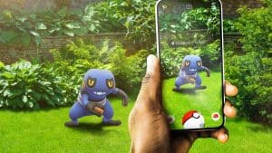 Pokemon Go uses an Augmented Reality approach for its real-world action