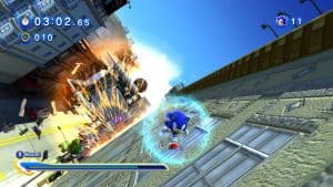 Sonic Generations includes remakes of levels from the character's 2D roots