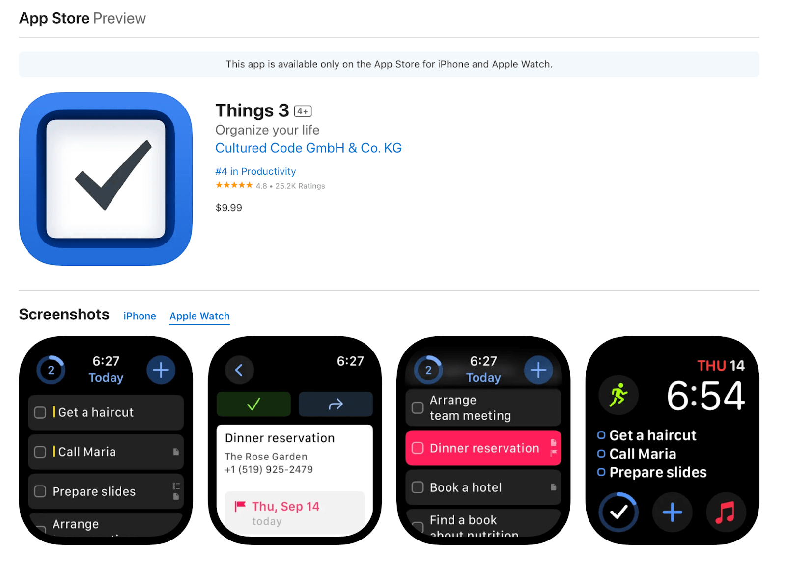 Things 3 app.
